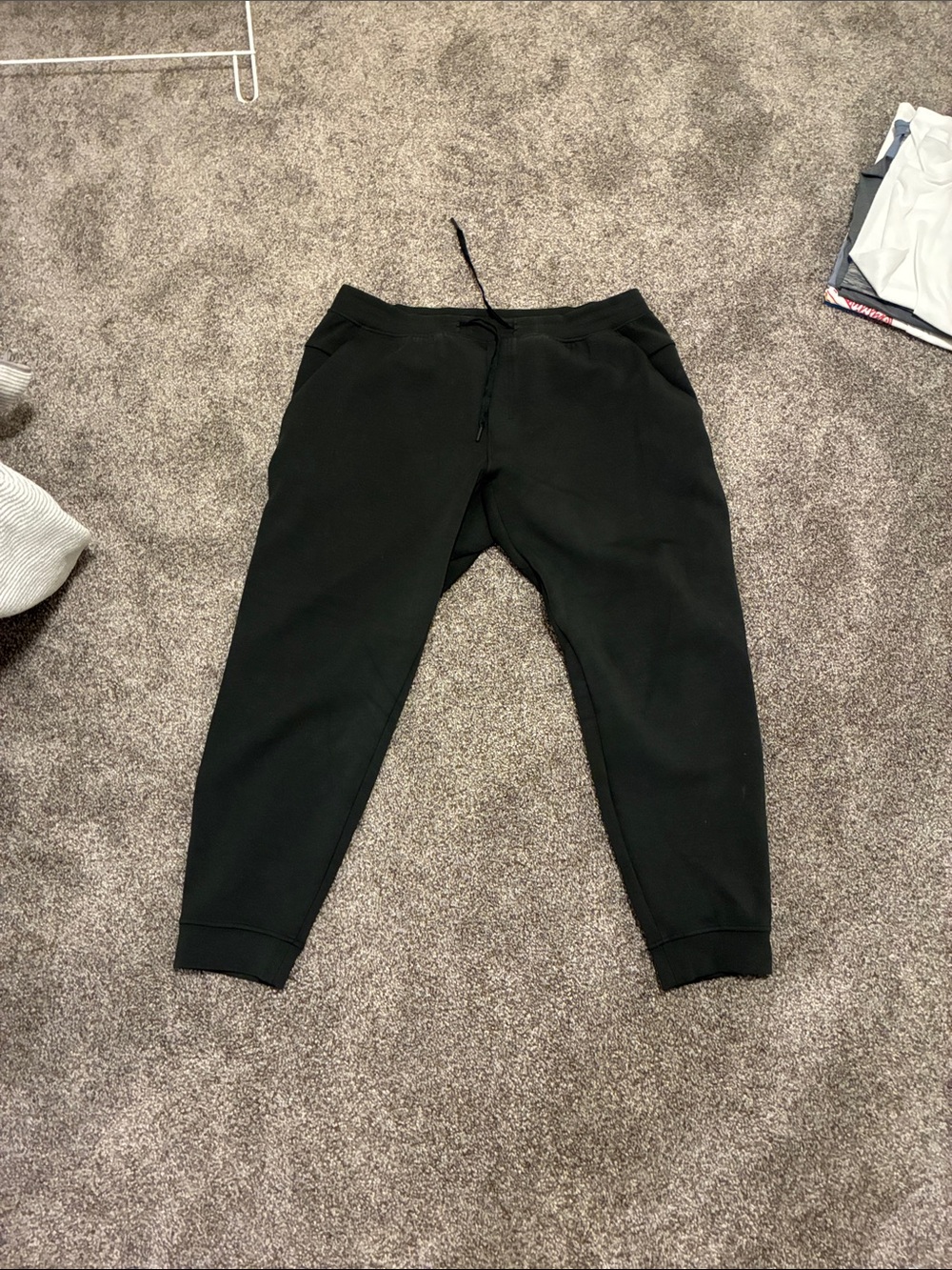 Lulu Men's Black Jogger Pants - Classic Casual Sweatpants